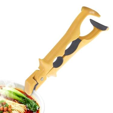 Imagem de Prendedor de placa antiqueimadura, antiescaldante, antiderrapante, pegador seguro | Clipe de garra de tigela quente de cozinha - para vaporizador, , creme, torradeira, micro-ondas, forno