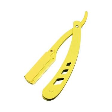 Imagem de Navalha Antiga Preta Para Homens, Faca De Barbear Sem Lâmina, Ferramen