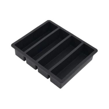 Imagem de Bandeja de Gelo Retangular de Silicone para Cerveja, Bebidas e Café, é