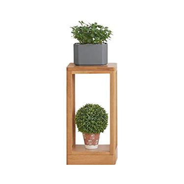 Imagem de Suporte de exibição de plantas de madeira, rack de armazenamento de flores, organizador para vasos de flores, ambientes internos e externos, sala de estar, escritório, suporte de exibição, suporte de