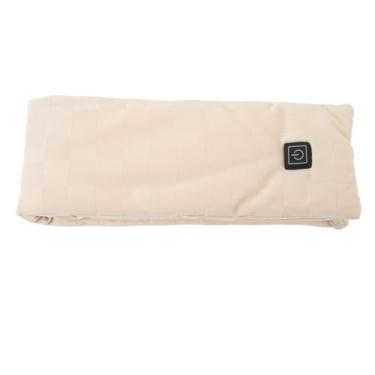 Imagem de Cryfokt Almofada de Aquecimento de Pescoço Ajustável Elétrica USB Aquecida Envoltório de Ombro para Pescoço para o Inverno, Portátil e Conveniente para Caminhadas, Compras ou Brincar na Neve, Material de Algodão Adequado para a Pele Xadrez Bege