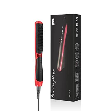 Imagem de Escova Secadora Profissional Seca Alisa E Modela Cabelo Comb, penteadeira de cerâmica quente, Escova De Alisamento De Cabelo Profissional De Pentes De Cab