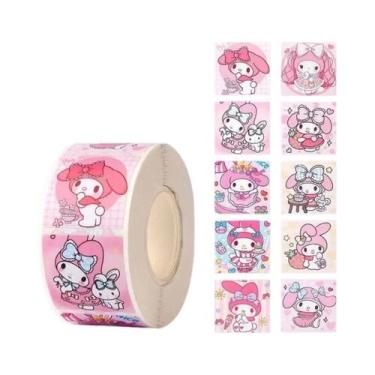 Imagem de Adesivos De Cartoon Hello Kitty Kuromi Melody 500 PCS Para Diário Infa