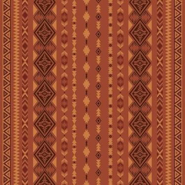 Imagem de Tyrot Jogo de cama com edredom asteca com 2 fronhas para todas as estações, tamanho Queen, laranja queimado