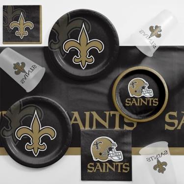 Imagem de Trendware Kit de artigos de festa New Orleans Saints, serve 8