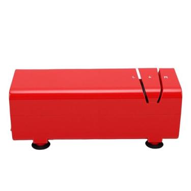 Imagem de Luocute Afiador Elétrico, Dispositivo Profissional de Afiação Abrasiva de Diamante de 3 Estágios para Facas Retas e Serrilhadas, Com Base Compacta Antiderrapante e Design Leve