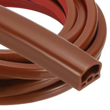 Imagem de PATIKIL Vedação de porta de decapagem de clima de silicone, tira de vedação de porta autoadesiva de 1,2 m x 9/40.6 cm x 15/81.3 cm para abertura grande de 1/7.6 cm a 15/81.3 cm, moldura de porta