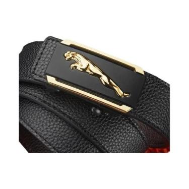 Imagem de Cinto De Negócios Masculino Em Couro Legítimo Com Fivela Automática Pa