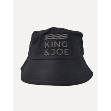 Imagem de Chapéu King & Joe Masculino Bucket Monocromático Preto-Masculino