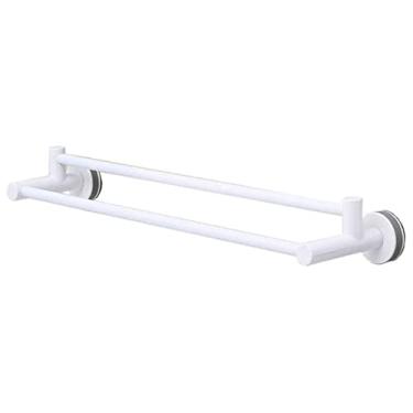 Imagem de 3FLQOOPP Toalheiro com duas hastes com ventosa para toalheiros barra de toalha de banheiro toalheiro de parede prateleira de cozinha, acessórios de banheiro