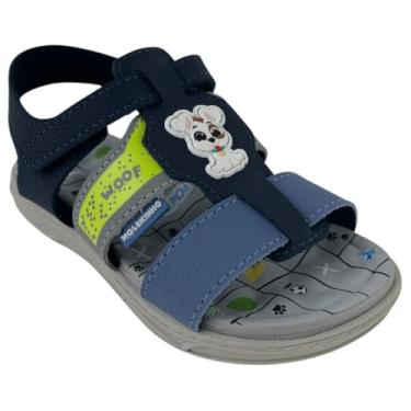 Imagem de Sandália Molekinho Infantil Menino Pet Cachorro Velcro Calce Fácil Anatômica (BR, Criança de 1 a 3 anos, Numérico, 20)