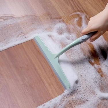 Imagem de Limpador de Vidro Eficiente Multifuncional PP TPR para Janela Porta Chuveiro Carro Chão - Ferramenta Limpeza Portátil Fácil Usar e Econômica