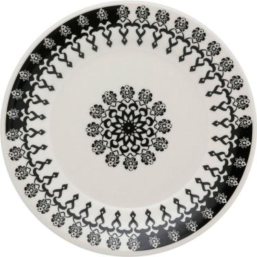 Imagem de Kit 4 Pratos Sobremesa Donna Folk Oxford® Cerâmica 19cm