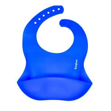 Imagem de Babador De Silicone Impermeável Pega Migalhas Avental Bebê - BAMBOO, A