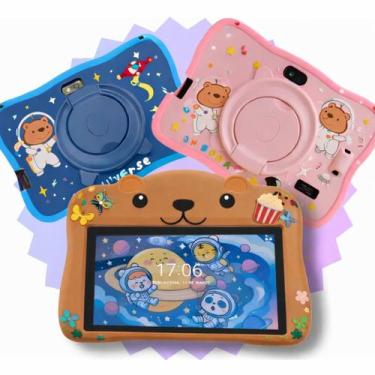 Imagem de Tablet Infantil Kids 7 Polegada com wifi bluetooth Android Super Resis