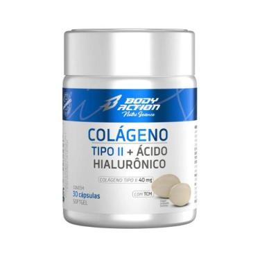 Imagem de Colágeno Tipo II + Ácido Hialurônico 30 Cáps Bodyaction