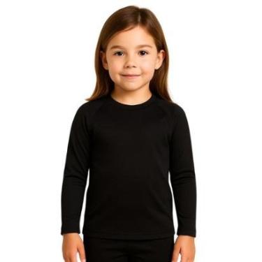 Imagem de Camiseta Manga Longa Infantil Menina Proteção Solar Praia-Feminino