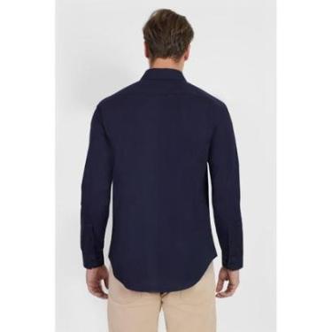 Imagem de Camisa Aramis Casual Slim Lisa Marinho-Masculino