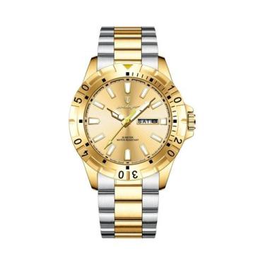 Imagem de Relógio Masculino À Prova d'Água Em Aço Inoxidável Luminoso POEDAGAR M