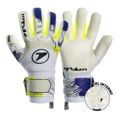 Imagem de Luva de Goleiro Profissional Poker Infinity II - BRANCO 9-Masculino