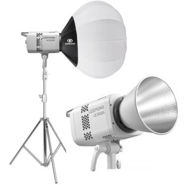 Imagem de Iluminação Led Godox LE300Bi 320W com Soft Balão Chines e Tripé Inox
