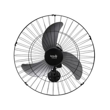 Imagem de Ventilador De Parede Loren Sid Tufão 3 Pás 60cm M1 Bivolt, Preto, Bivo