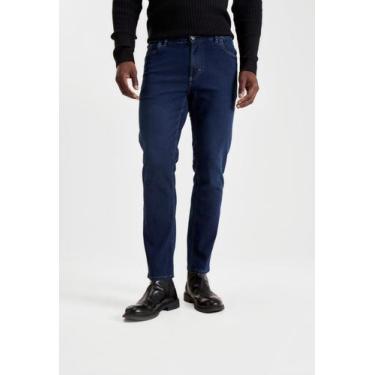 Imagem de Calça docthos fit cropped jeans médio, 164 jeans medio, 46