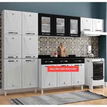 Imagem de Cozinha De Aço Compacta Star New Preto 3 Peças - TELASUL