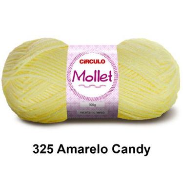 Imagem de Lã Fio Mollet Círculo 100g 200m Novelo - Tricô e Crochê 1/2, 325 - Ama