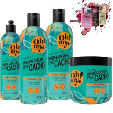 Imagem de Kit Oh My Ninguém Segura Esse Cacho 500ml 4 Itens - Oh My Cosmetics