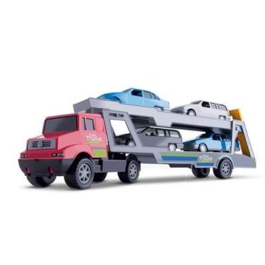 Imagem de Caminhão Cegonheira Mini Trucks Cores Sortidas Samba Toys