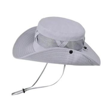 Imagem de Chapéu de Pesca Masculino Respirável - Nylon, Grandes Abas, Proteção S