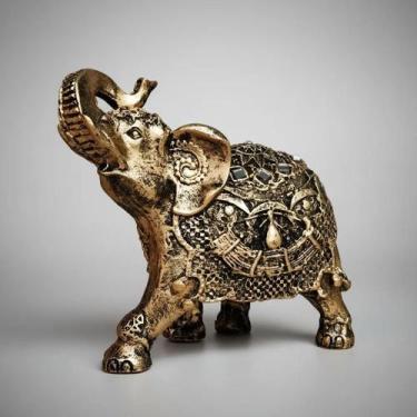 Imagem de Enfeite Elefante Indiano Pequeno da Fortuna de Resina - Decore Casa