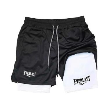 Imagem de Shorts Esportivos Masculinos De Secagem Rápida Com Dupla Camada E Esta