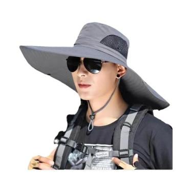 Imagem de Chapéu De Pescador Masculino Com Aba Larga E Secagem Rápida Para Ativi