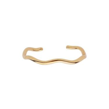Imagem de Bracelete Orgânico Aberto Banhado a Ouro - Joia Elegante - VIDIÈ