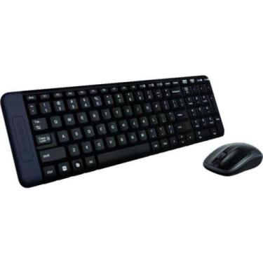 Imagem de Kit Teclado e Mouse sem Fio MK220 ABNT2 Compacto Preto Logitech