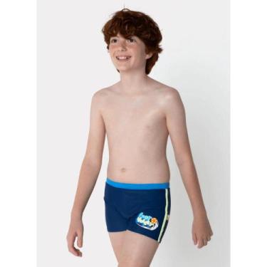 Imagem de Sunga boxer teen menino com proteção uv puket cor:tuba futevôleitamanh