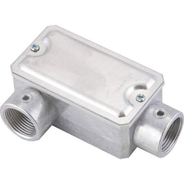 Imagem de Condulete fixo 3/4" tipo"LR" - com tampa/rosca BSP/sem pintura Tramontina