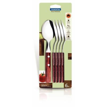 Imagem de Conjunto Colheres Mesa 6 Peças Polywood Tramontina 21103670
