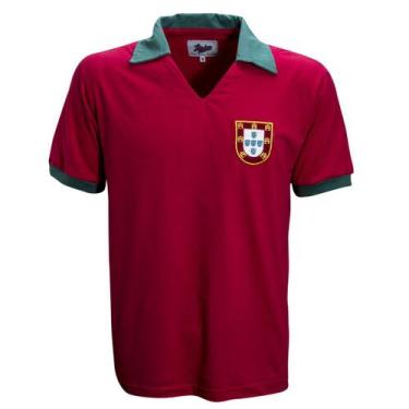 Imagem de Camisa Portugal 1972 Liga Retrô  Vermelha M