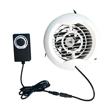 Imagem de Fã exausto Janela de vidro doméstico Tipo de parede Exaustor Fan Pequeno Silencioso Ventilador Circular Fan 5W Variável Frequência Ingestão de Ar e Exaustor Ventiladores de ventilação