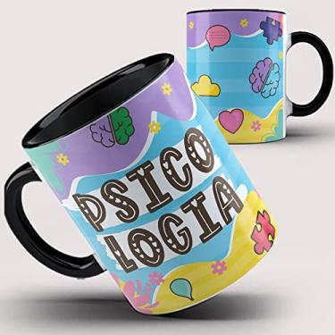Imagem de Caneca Preta Psicologia Psicóloga 29ia