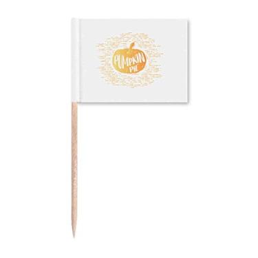 Imagem de Abóbora Terror Food Line Art Deco Presente Fashion Palito Bandeiras Marcador Decoração de Festa