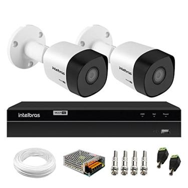 Imagem de Kit 2 Câmeras Bullet HD 720p VHD 3130 B G6 3,6mm - 30m IP67 + DVR Gravador de Video Inteligente Intelbras MHDX 1204 4 Canais H.265+