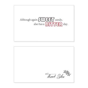 Imagem de Citação Sweet Candy Also Has A Bitter Day Cartão de agradecimento aniversário aniversário saudações casamento agradecimento