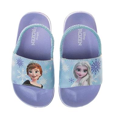 Imagem de Disney Frozen Elsa and Anna Girls Slides Sandals (Toddler/Little Kid)