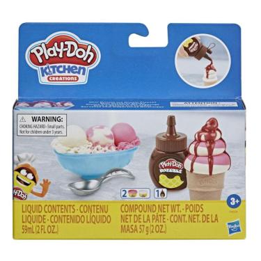 Imagem de Kit Massinha Play Doh Cobertura De Sorvete - Hasbro F0654