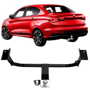 Imagem de Engate Reboque Rabicho Fixo Fiat Cronos 2018 a 2023 450Kg