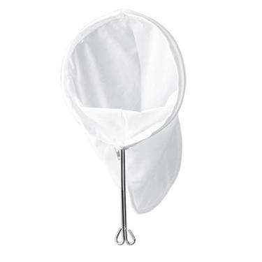 Imagem de Fenteer Saco coador de malha fina tradicional coador de chá tailandês lavável filtro de café profissional para iogurte cozinha casa, pequeno